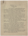 Moe Howard's 18pp. Outline Dated October 1938 for The Three Stooges Film ''Saved by the Belle'' -- With Numerous Annotations in Moe's Hand Throughout -- Very Good Condition